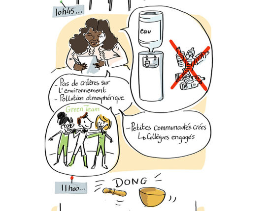 reportage dessiné chez EDF