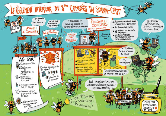 Illustrer pour mieux comprendre le règlement intérieur du Congrès de SYNAMI-CFDT