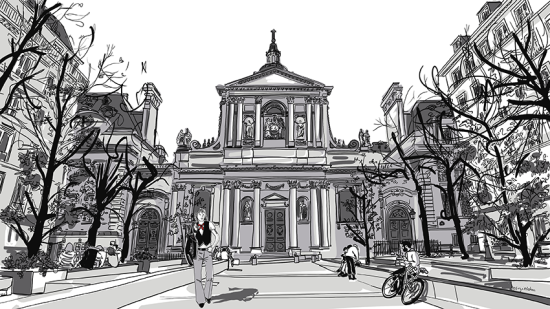 illustration pour un documentaire sur Reand Séchan pour France 3 Ile de france